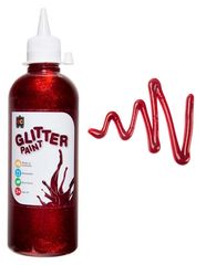 Glitter Paint 500ml Red 9314289004668