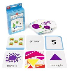 Colours, Shapes and Early Numbers Flashcards 9314289029395