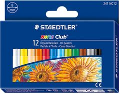 Oil Pastels Assorted Colours Staedtler Noris Club (Pack of 12) 4007817241011