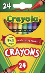 Crayons Pk 24 Crayola Regular 11x92mm