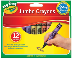 Crayons Jumbo Pk 12 Crayola My First14x101mm