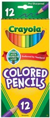 Colour Pencils Pk 12 Crayola Round 3.3mm Leads
