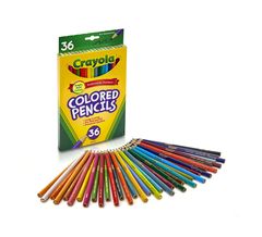 Colour Pencils Pk 36 Crayola Round 3.3mm Leads