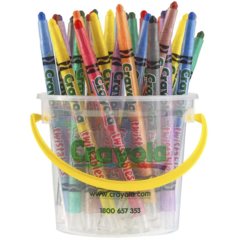 Crayons Wind Up Pk 32 Crayola Twistable Deskpack 4 x8 Colours