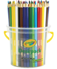 Colour Pencils Triangular Pk 48 Crayola 3.3mm Leads Deskpack 4 x 12 Colours