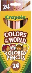 Colour Pencils Pk 24 Crayola Colours of the World