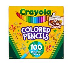 Colour Pencils Pk 100 Crayola Round 3.3mm Leads