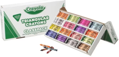 Crayons Triangular Large Pk 256 Crayola Classpack 16 x 16 Colours 