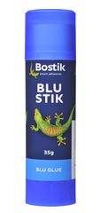 Glue Stick 35g Blue Bostik Blustick *Each* (Goes On Blue - Dries Clear) 93439855