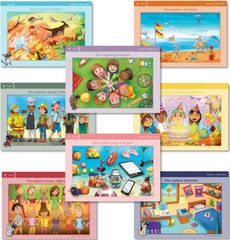 Decodable Readers Level 1-8 Chatterbox Receptive & Expressive Language Card Set