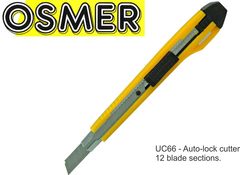 Cutter Narrow Blade Osmer With Safety Lock &amp; 2 Spare Blades *Each* 9313023001666