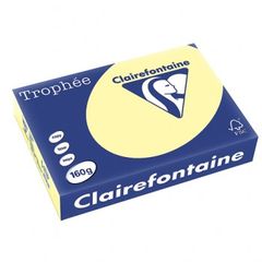 Trophee Copy Card A4 160gsm Pk 250 Sheets Canary