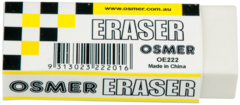 Eraser Large - Plain White with Sleeve 9313023222016