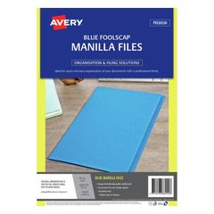 Avery Blue Manilla Folder Foolscap, 186 GSM