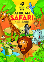 Scrap Book 72 Page Olympic "Safari" 80gsm 335mmx240mm [SF72] 9310029909866