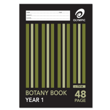 Botany Book A4 48 Page Olympic Stripe Year 1 Qld Rule &amp; Plain Interleaved Stapled [TY14] 9310029928133