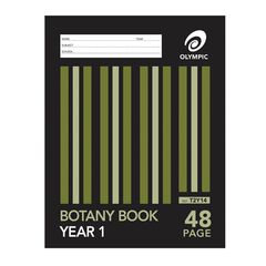 Botany Book 9x7 48 Page Olympic Stripe Year 1 Qld Rule &amp; Plain Interleaved Stapled 225mmx175mm [T2Y14] 9310353022798
