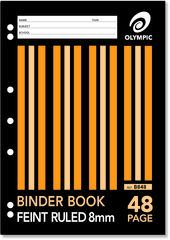 Binder Book A4 48 Page 8mm Feint Rule 9310353031943