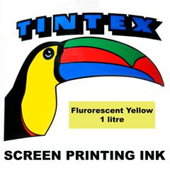 Screen Printing Ink 1L Fluro Yellow Tintex 9316960602811