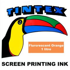 Screen Printing Ink 1L Fluro Orange Tintex 9316960602828