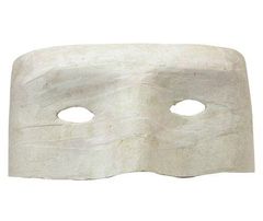 PAPIER MACHE HALF FACE MASK