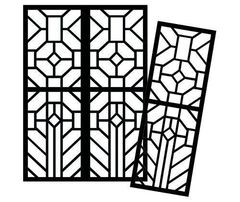 CARDBOARD STAINED GLASS FRAMES 20'S
