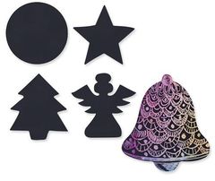 SCRATCH CHRISTMAS SHAPES 30'S