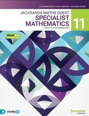 Jacaranda Maths Quest 11 Specialist Mathematics Units 1&2 for Queensland eBookPLUS & Print + studyON