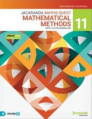Jacaranda Maths Quest 11 Mathematical Methods Units 1&2 for Queensland eBookPLUS & Print + studyON