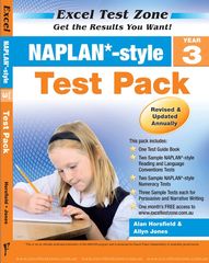 Excel Test Zone Year 3 Naplan - Style Test Pack 9781741254921