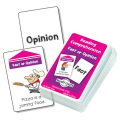 	Smart Chute Cards - Facts or Opinion - Reading Comprehension