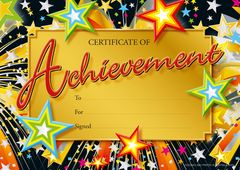 Certificates Card - Achievement  - Pk 20 CA361C