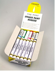 Paint Marker Pk 12 Osmer Asst Cols Fine Tip 1.5mm Line (2 X 6 Colours) 9313023125195