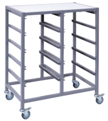 Double Tote Tray Trolley Frame