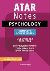 ATAR Notes QCE Psychology 3&4 Complete Course Notes