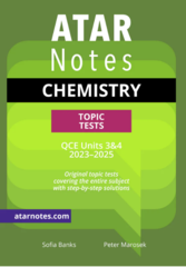 ATAR Notes QCE Chemistry 3&4 Topic Tests