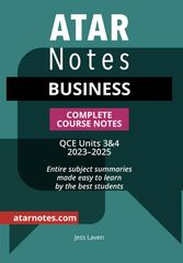 ATAR Notes QCE Business 3&4 Complete Course Notes