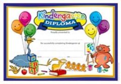Certificates - Kindergarten Diploma  - Pk 35 CE301