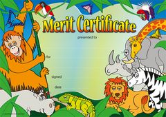 Certificates - Wild Jungle Award  - Pk 35 CE373