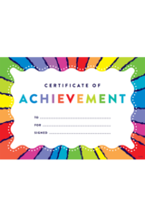 Certificates - Paper - Rainbow Stripes - Pack of 200