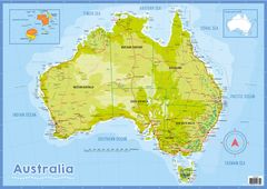 Map of Australia - Educational Chart