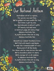 Australian National Anthem Chart (Australian Flora & Fauna)