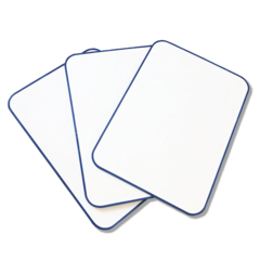 DRY ERASE WHITEBOARD A4 MAGNETIC DOUBLE SIDED + BLUE FRAME