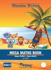 10mm Graph Mega Maths Book (Scrapbook Size) 9314649065841