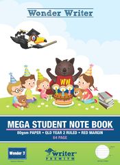 Qld Year 2 Rule Mega Student Notebook (Scrapbook Size) 9314649065865