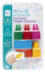 First Creations Easi-Grip Alphabet Finger Crayons Set 6  9314289013318