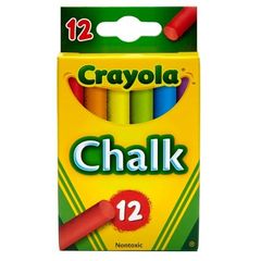 Crayola Chalk Assorted Colours 12 Pack