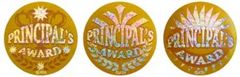 Stickers - Principals Award Gold Foil - Pk 72 HP305