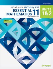 Jacaranda Maths Quest 11 Essential Mathematics Units 1 & 2 for Queensland eBookPLUS & Print