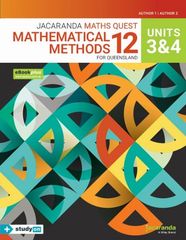 Jacaranda Maths Quest 12 Mathematical Methods Units 3 & 4 for Queensland eBookPLUS & Print + studyON
